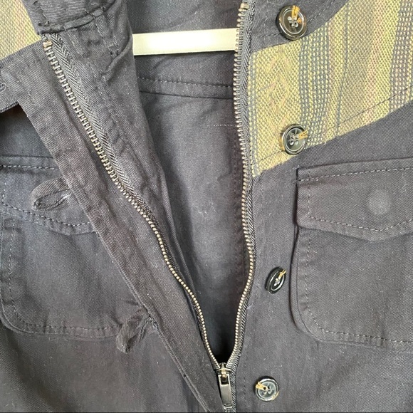 CoffeeShop Black Bomber Canvas Jacket - Picture 8 of 8